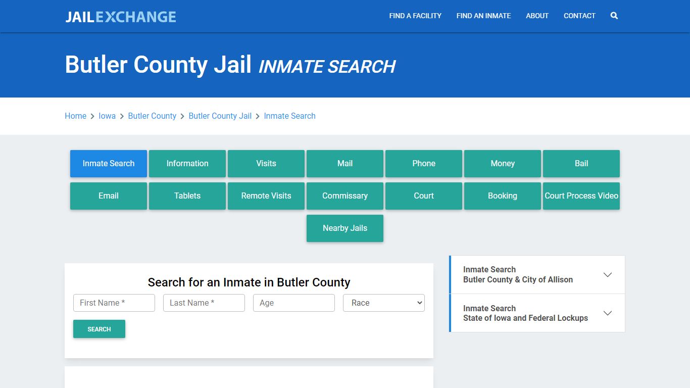 Butler County Jail, IA Inmate Search: Roster & Mugshots