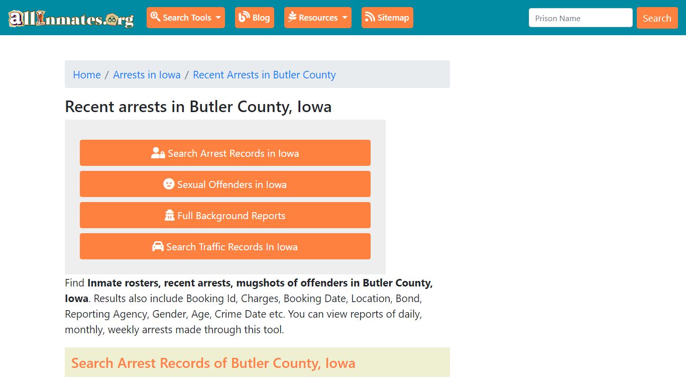 Recent arrests in Butler County, Iowa | Mugshots, Rosters, Inmates, Crimes